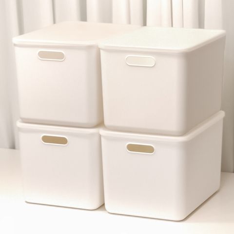 아임홈리빙 지니 팬트리 바스켓 국내제조 손잡이 정리함 5호 바디+뚜껑 4P세트