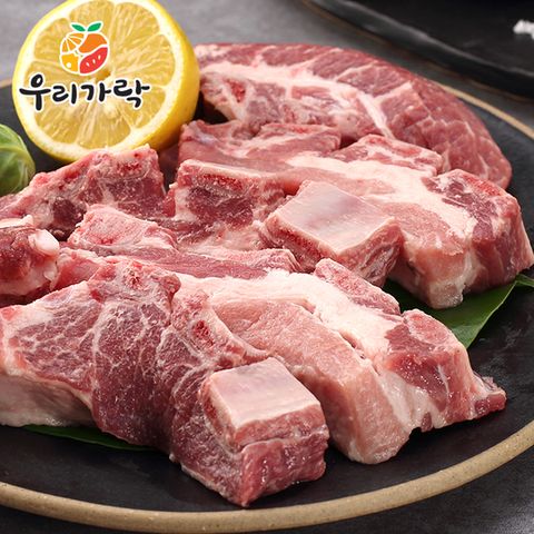 [새벽배송][우리가락]냉장 국산 암돼지 1+등급 갈비 300g