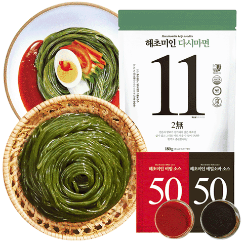 [해초미인] 다시마면 18입 (비빔소스10+메밀소스8)