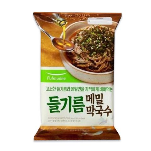 [새벽배송][우리가락]풀무원 들기름 메밀막국수 2인분 391g