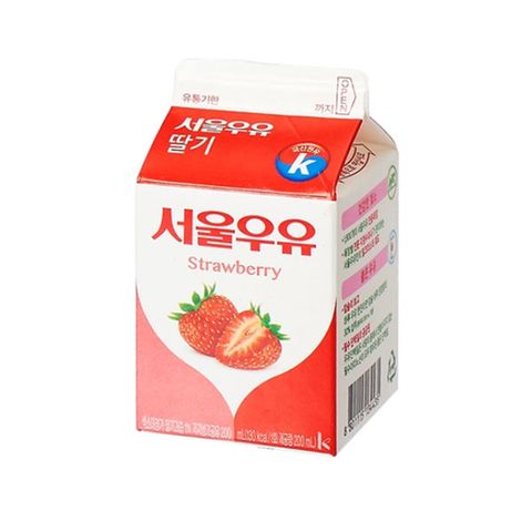 [새벽배송][우리가락]서울우유 딸기우유 200ML