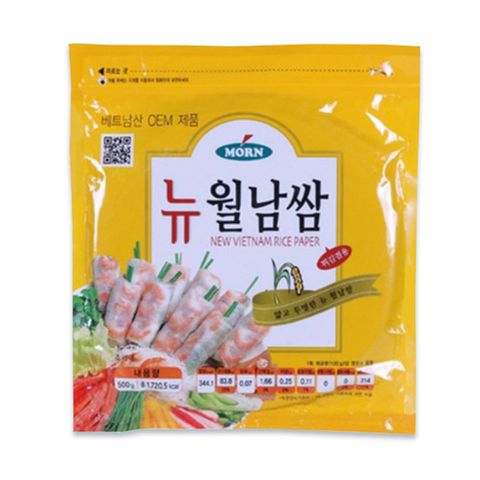 [새벽배송][우리가락]몬 뉴월남쌈 22cm 원형 500g