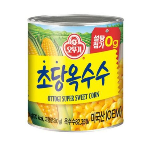 [새벽배송][우리가락]오뚜기 초당옥수수(무설탕) 340g