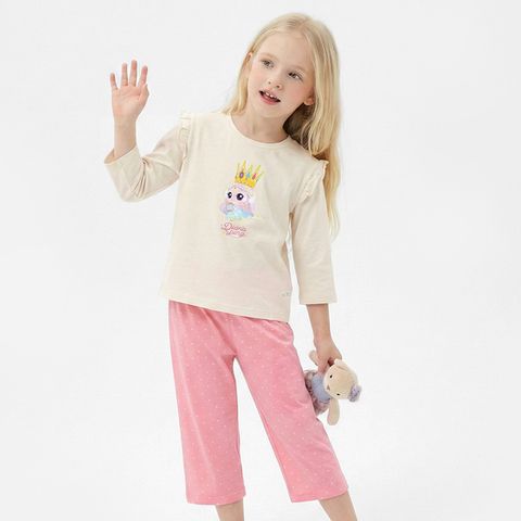 캐치! 티니핑 여아용 다이아나핑 7부 슬라브 실내복세트PE