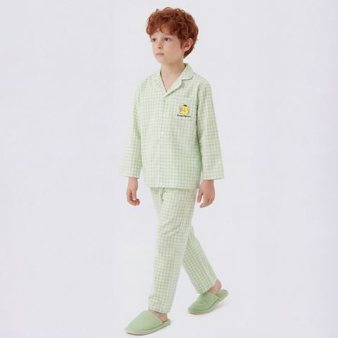 산리오캐릭터즈 아동용 폼폼푸린 체크 9부 파자마 잠옷 세트