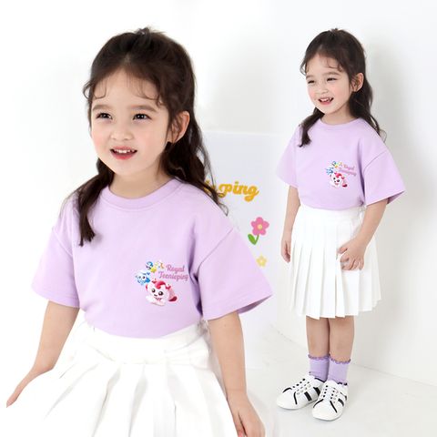 캐치! 티니핑 여아용 쭈리 오버핏 반팔 티셔츠VI