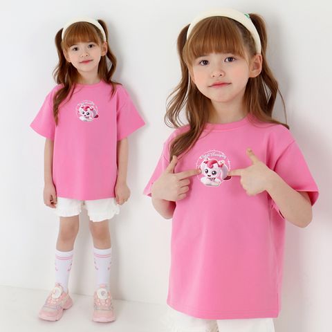 캐치! 티니핑 여아용 쭈리 오버핏 반팔 티셔츠PK