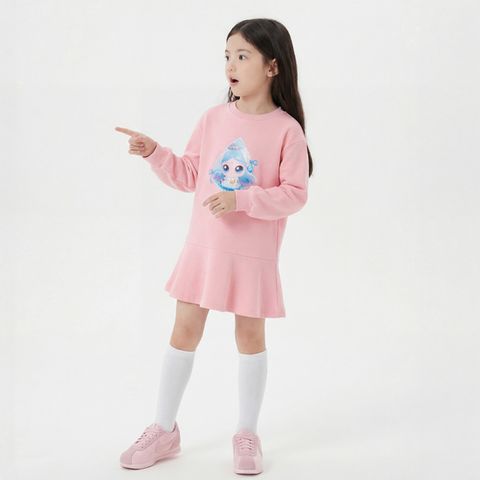 캐치! 티니핑 여아용 프린세스 사뿐핑 9부 플레어 원피스PE