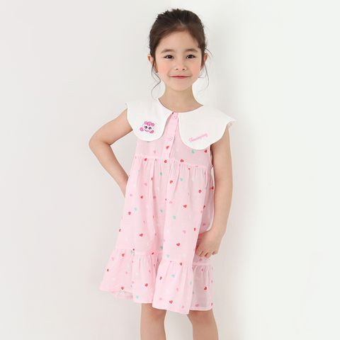 캐치! 티니핑 여아용 하츄핑 빅카라 민소매 프릴 원피스 PK