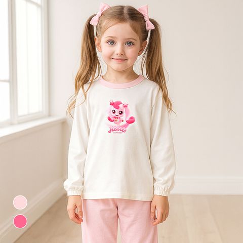 캐치! 티니핑 여아용 뾰롱 피치스판 9부 실내복세트PK