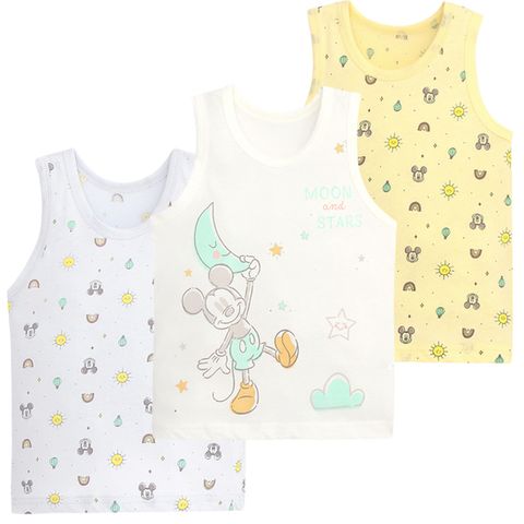 [미키마우스] 남아 드롭 오가닉 런닝 3매