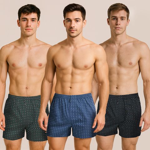 [레노마] 남성 올데이 순면 트렁크 3종 세트