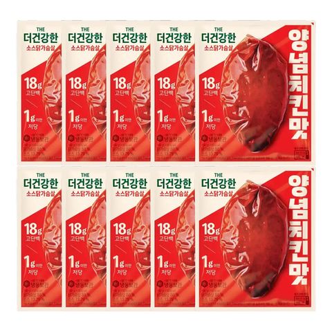 (온라인) [CJ]더건강한 닭가슴살 양념치킨 100g x10개