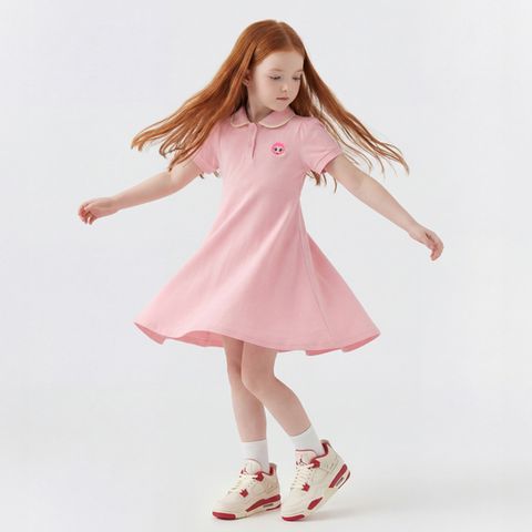 [캐치!티니핑] 여아용 아름핑 PK 카라 플레어 5부 반팔 원피스PE