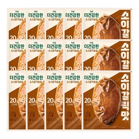 (온라인) [CJ]더건강한 닭가슴살 소이갈릭 100g x15개