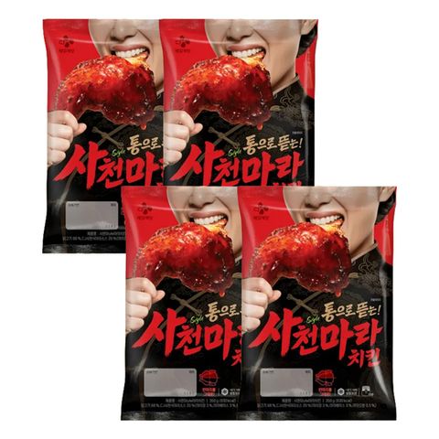 (온라인) [CJ]씨제이 사천스타일 마라치킨 350g x4개