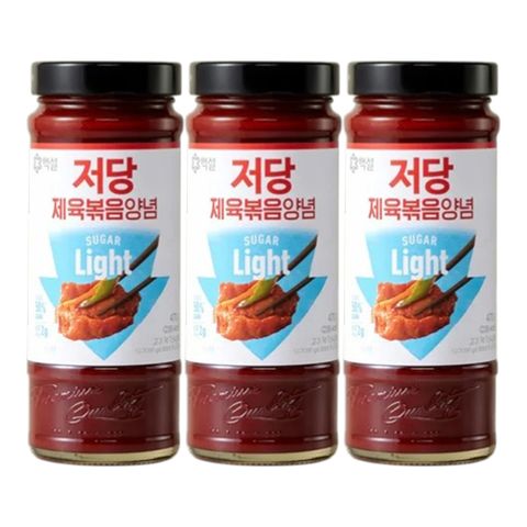 (온라인) [CJ]백설 저당 제육볶음양념 470g x3개