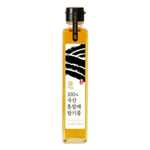 (온라인) [CJ]백설 100% 국산통참깨참기름 200ml x1개