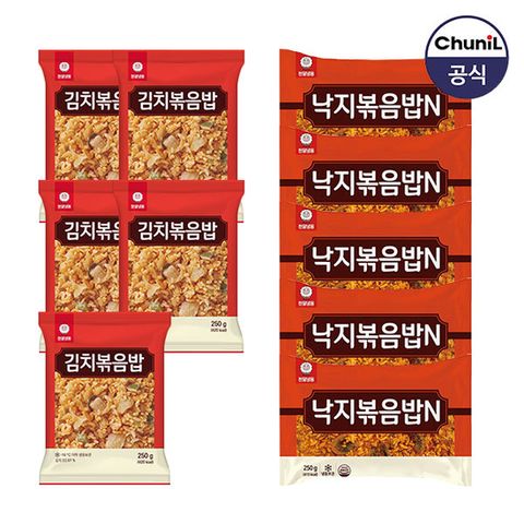 [천일식품] 김치볶음밥250g 5봉 + 낙지볶음밥250g 5봉