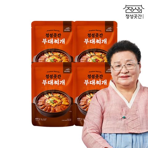 정성곳간 부대찌개 400g x 4팩