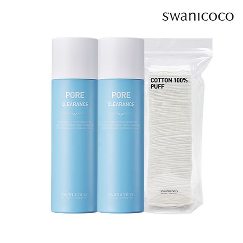 스와니코코 포어 클리어런스 100ml 2개 + 화장솜 100매