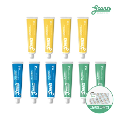 [아쇼라/전고객파우치]  프로폴리스/마일드민트/프레시민트10