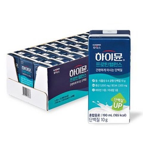 하이뮨 프로틴 밸런스 드링크믹스 RTD, 24개, 190ml