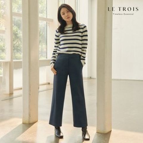 [KT알파쇼핑][LE TROIS]23FW 이보영의 르투아 워셔블 FAUX 스웨이드 팬츠 1종