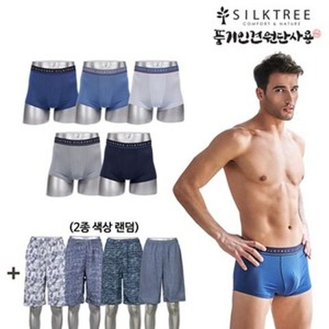 실크트리 (단독)(초특가) SILK TREE 풍기인견 쿨메쉬 드로즈(5종) + (랜덤)풍기인견 팬츠(2종)
