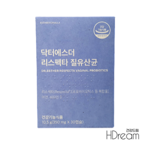 여에스더 질유산균 리스펙타 프로바이오틱스 락토페린 아연 비타민 HD 질건강 에스더유산균, 30정, 1개