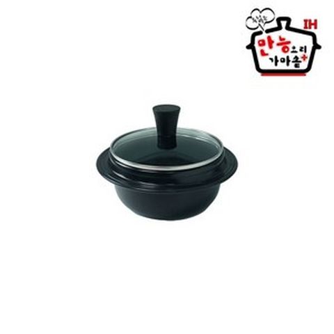 IH 만능요리 가마솥 플러스 16cm, black,brown, 1개