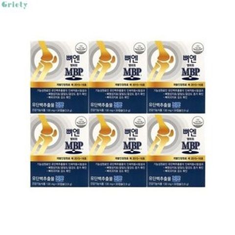 네추럴웨이 뼈엔 엠비피 가루 MBP 30캡슐 6박스 단백질 분말 유단백추출물, 30정, 6개