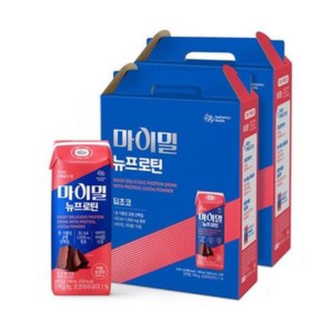 대상웰라이프 마이밀 마시는 뉴프로틴 딥초코 2box