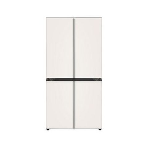 LG 디오스 오브제 더블매직스페이스 냉장고 글라스 M875GBB231, 베이지+베이지