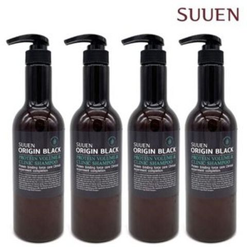 수앤 오리진블랙 리얼 단백질 볼륨샴푸 700mlx4개, 없음, 4개, 700ml