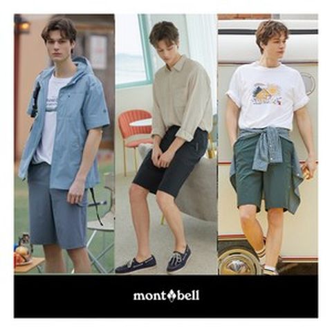 [몽벨(montbell)] O ★몽벨 24SS 남성 썸머 밴딩 하프팬츠 3종