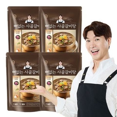 한국야쿠르트의 새이름 HY 잇츠온 박수홍의 뼈없는 사골갈비탕 750g 3+1세트, 단품, 4개