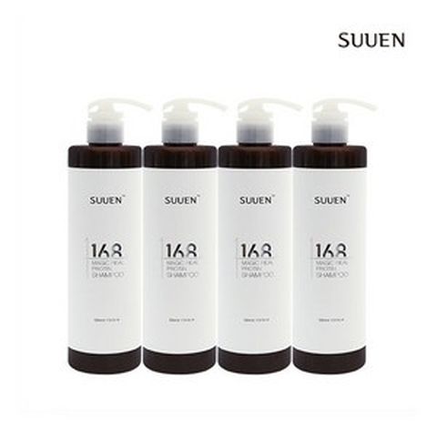 [수앤] 168 단백질 샴푸 500ml 4병, 4개