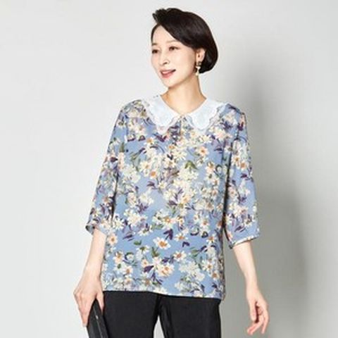 마담엘레강스 이노센스 레이스카라 인견 블라우스