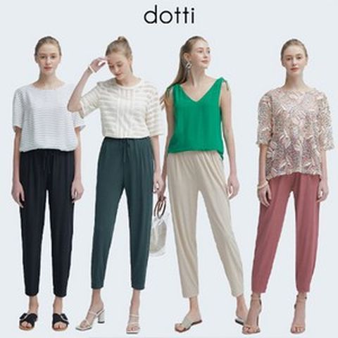 [도티 dotti] 도티 썸머 여성 플리츠 조거 팬츠 4종 (조거팬츠 플리츠팬츠)