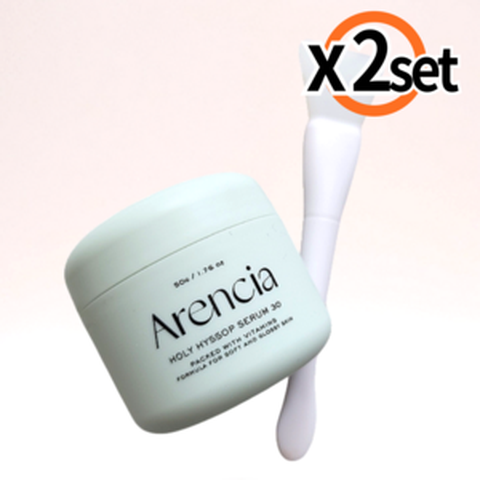 아렌시아 쿨톤세럼 홀리 히솝 세럼30 + 스파츌라 팩브러쉬, 2개, 50g