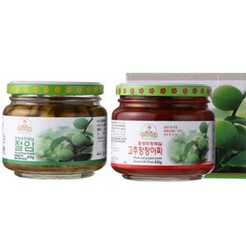 광양청매실농원 홍쌍리매실고추장장아찌 매실절임 세트, 1세트, 430g