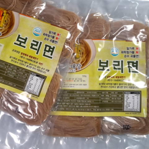 오곡대장 보리국수 500g (8인분 개별포장)국산 건강 소화잘되는 면역력증가 다이어트, 2개