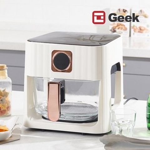 GEEK 글라스 에어프라이어 대용량 4.5L, GEEK 에어프라이어