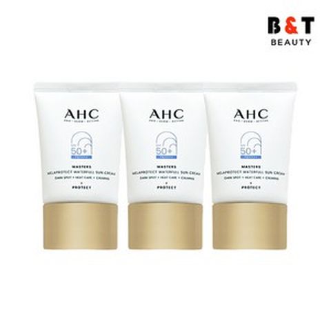 AHC 마스터즈 멜라 프로텍트 워터풀 선크림 40ml x3 박세리 선크림미백주름개선, 3개