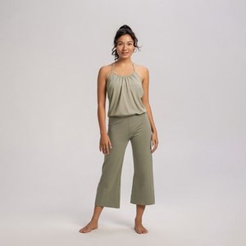 부디무드라 Square crop pants_Laurel Oak