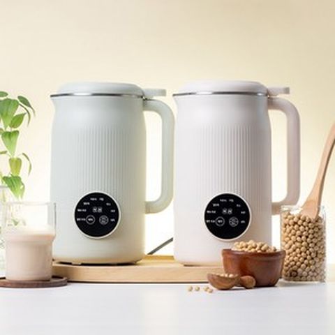 3세대 스텐 오연수 두유 제조기 죽 이유식 메이커 두유기 대용량, 아이보리 1200ml