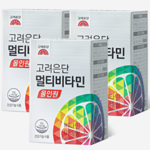 고려은단 멀티비타민 올인원 60캡슐 3박스 6개월분 종합 영양제, 3개, 60정