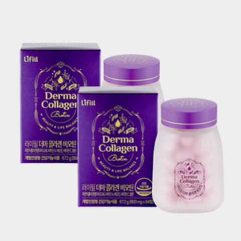 라이필 더마 콜라겐 더마콜라겐 비오틴 식약처인증 홈쇼핑 800mg x 84정 2통 2개월분, 라이필 더마콜라겐비오틴 84정 2통, 2개, 84개