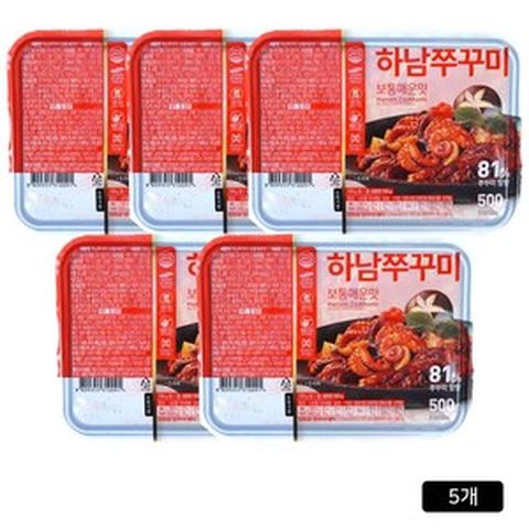 하남쭈꾸미 500g 5팩, 5개, 상세 설명 참조